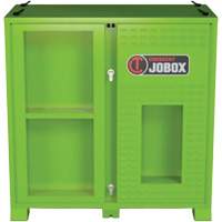 Armoire ventil&eacute;e pour le rangement d'&eacute;PI sur place, Acier, Vert lime haute visibilit&eacute; Ontario Safety Products