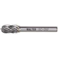 Double Cut Cylindrical Round Nose Carbide Burr, 1/2" Dia., 1" Depth of Cut Ontario Safety Products