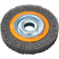 Brosse rotative, 7" dia., Fils 0,118", Arbre 1-1/4" Ontario Safety Products