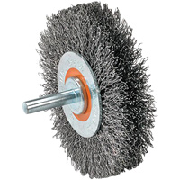 Brosse mont&eacute;e &agrave; fil, 1-3/8" dia., Fils 0,008", Arbre 1-1/4" Ontario Safety Products