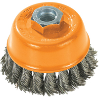 Wire Cup Brush, 3" Dia. x 5/8"-11 Arbor UE890 | Ontario Safety Product