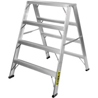 Industrial-Duty Sawhorse, 4' H x 34.6875" W x 39.50" D, 300 lbs. Capacity, Aluminum VC012 | Ontario Safety Product
