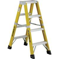 6600 Series Industrial Heavy-Duty 2-Way Stepladders, Fibreglass, 300 lbs. Capacity, 4' VC214 | Ontario Safety Product