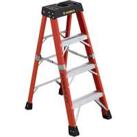 Escabeaux industriels extra robustes (s&eacute;rie 6800 AA), 4', Fibre de verre, Capacit&eacute; 375 lb, Type 1AA Ontario Safety Products