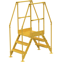 Crossover Ladder, 54-1/2" Overall Span, 30" H x 24" D, 24" Step Width VC442 | Ontario Safety Product