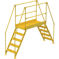 Crossover Ladder, 115-1/2" Overall Span, 50" H x 60" D, 24" Step Width VC453 | Ontario Safety Product