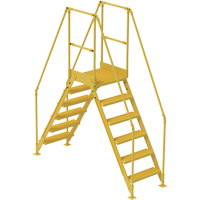 Crossover Ladder, 92" Overall Span, 60" H x 24" D, 24" Step Width VC454 | Ontario Safety Product