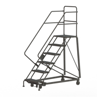 Heavy Duty Safety Slope Ladder, 6 Steps, Perforated, 50° Incline, 60" High Ontario Safety Products