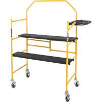 nsemble d'&eacute;chafaudage &agrave; montant de s&eacute;curit&eacute; & tablette pour outils de 4' Jobsite Series, Cadre Acier, 49-1/2" p x 57-3/4" h Ontario Safety Products