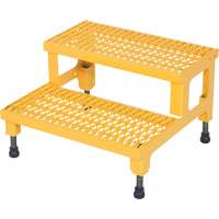 Plate-forme ajustable Step-Mate, 2 marche(s), 23-13/16" la x 22-7/8" lo x 15-1/4" h, Capacit&eacute; 500 lb Ontario Safety Products