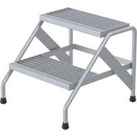 Escabeau en aluminium, 2 marche(s), 22-13/16" la x 24-9/16" lo x 20" h, Capacit&eacute; 500 lb Ontario Safety Products