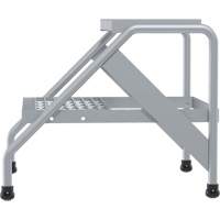 Escabeau en aluminium, 2 marche(s), 22-13/16" la x 24-9/16" lo x 20" h, Capacit&eacute; 500 lb Ontario Safety Products