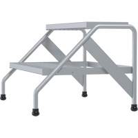 Escabeau en aluminium, 2 marche(s), 32-13/16" la x 24-9/16" lo x 20" h, Capacit&eacute; 500 lb Ontario Safety Products