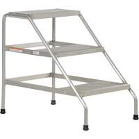 Escabeau en aluminium, 3 marche(s), 22-13/16" la x 34-9/16" lo x 30" h, Capacit&eacute; 500 lb Ontario Safety Products