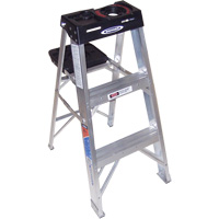 Step Ladder, 3', Aluminum, 300 lbs. Capacity, Type 1A VD557 | Ontario Safety Product
