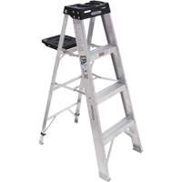 Step Ladder, 4', Aluminum, 300 lbs. Capacity, Type 1A VD558 | Ontario Safety Product