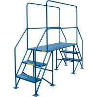 Crossover Ladder, 35-1/2" Overall Span, 31-1/2" H x 22" D, 22" Step Width Ontario Safety Products