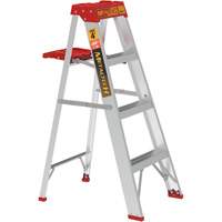 Step Ladder with Paint Tray, 4', Aluminum, 200 lbs. Capacity, Type 3 Ontario Safety Products