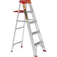 Step Ladder with Paint Tray, 5', Aluminum, 200 lbs. Capacity, Type 3 Ontario Safety Products