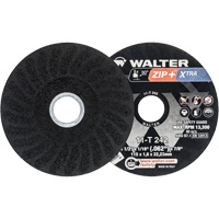 Meules &agrave; tronçonner renforc&eacute;es Zip+ pour meuleuse &agrave; angle droit, 4-1/2" x 1/16", Arbre de 7/8", Type 1, Alumine de zirconium, 13 300 Tr/min Ontario Safety Products