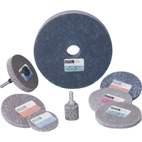 Meule homog&egrave;ne &agrave; faible densit&eacute; de s&eacute;rie 500 Standard Abrasives, 3" x 1/4", Arbre de 1/4", Grain de Moyen, Oxyde d'aluminium Ontario Safety Products