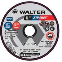Zip One™ Cut-Off Wheel, 4-1/2" x 1/32", 7/8" Arbor, Type 1 VV493 | Ontario Safety Product