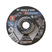 XCAVATOR™ Grinding Wheel, 5" x 1/4", 7/8"/5/8"-11 arbor, Zirconium, Type 27 VV504 | Ontario Safety Product