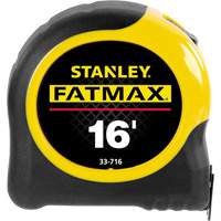 FatMax&reg; Measuring Tape, 1-1/4" x 16', 16ths of an Inch Graduations Ontario Safety Products