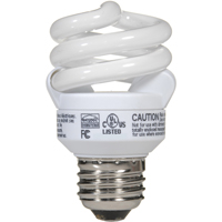 Economy Line Fluorescent Lamps, Spiral, 10 W, 2700 K, E27 Base, 8000 hrs. XC550 | Ontario Safety Product