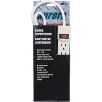 Surge Suppressor, 6 Outlets, 200, 1875 W, 3' Cord XE670 | Ontario Safety Product