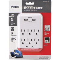 Chargeur USB Prime avec protection contre la surtension Ontario Safety Products