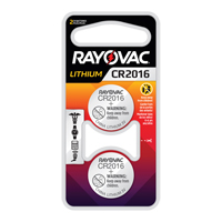 CR2016 Lithium Coin Cell Batteries, 3 V XG859 | Ontario Safety Product