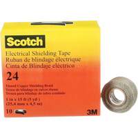 Scotch&reg; Electrical Shielding Tape, 25.4 mm (1") x 4.6 m (15'), Black, 16 mils Ontario Safety Products