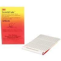 ScotchCode™ Pre-Printed Wire Marker Book XH306 | Ontario Safety Product