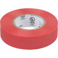 Ruban isolant, 19 mm (3/4") x 18 m (60'), Rouge, 7 mils XH383 | Ontario Safety Product
