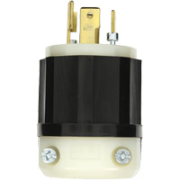 Industrial Grade Locking Plug, Nylon, 30 Amps, 347 V/600 V, L20-30P XH542 | Ontario Safety Product