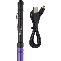 Lampe stylo UV avec port de recharge micro USB Stylus Pro, DEL, Corps en Aluminium, piles Rechargeable, Compris Ontario Safety Products