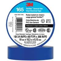 Ruban isolant en vinyle à usage général Temflex<sup>MC</sup> 165, 19 mm (3/4") x 18 m (60'), Bleu, 6 mils XI862 | Ontario Safety Product
