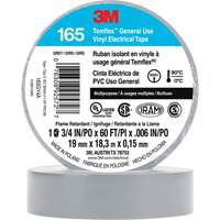 Ruban isolant en vinyle à usage général Temflex<sup>MC</sup> 165, 19 mm (3/4") x 18 m (60'), Gris, 6 mils XI864 | Ontario Safety Product