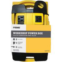 Workshop Power Box, 8 Outlet(s), 6', 15 Amps, 1875 W, 125 V XC040 | Ontario Safety Product