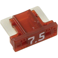 LP MINI&reg; Series Automotive Blade Fuse, Cartridge, 7.5 Amps, 58 V Ontario Safety Products