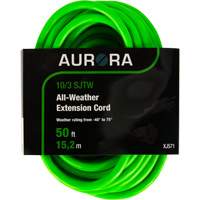 Industrial Extension Cord, All-Weather, SJTW, 10/3 AWG, 15 A, 50' Ontario Safety Products
