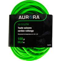 Industrial Extension Cord, All-Weather, SJTW, 10/3 AWG, 15 A, 100' Ontario Safety Products