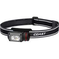 Lampe frontale COAST WPH10R &agrave; deux couleurs avec aimant et agrafe, DEL, 500 lumens, 3,25 hres de fonctionnement, piles Rechargeable Ontario Safety Products